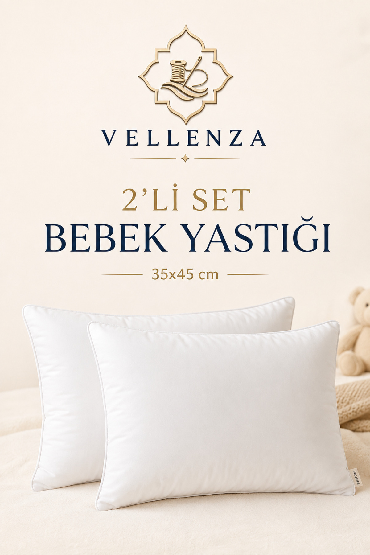 Bebek Yastığı 35x45 cm — Mikro Kumaş, 200 gr - Görsel 2