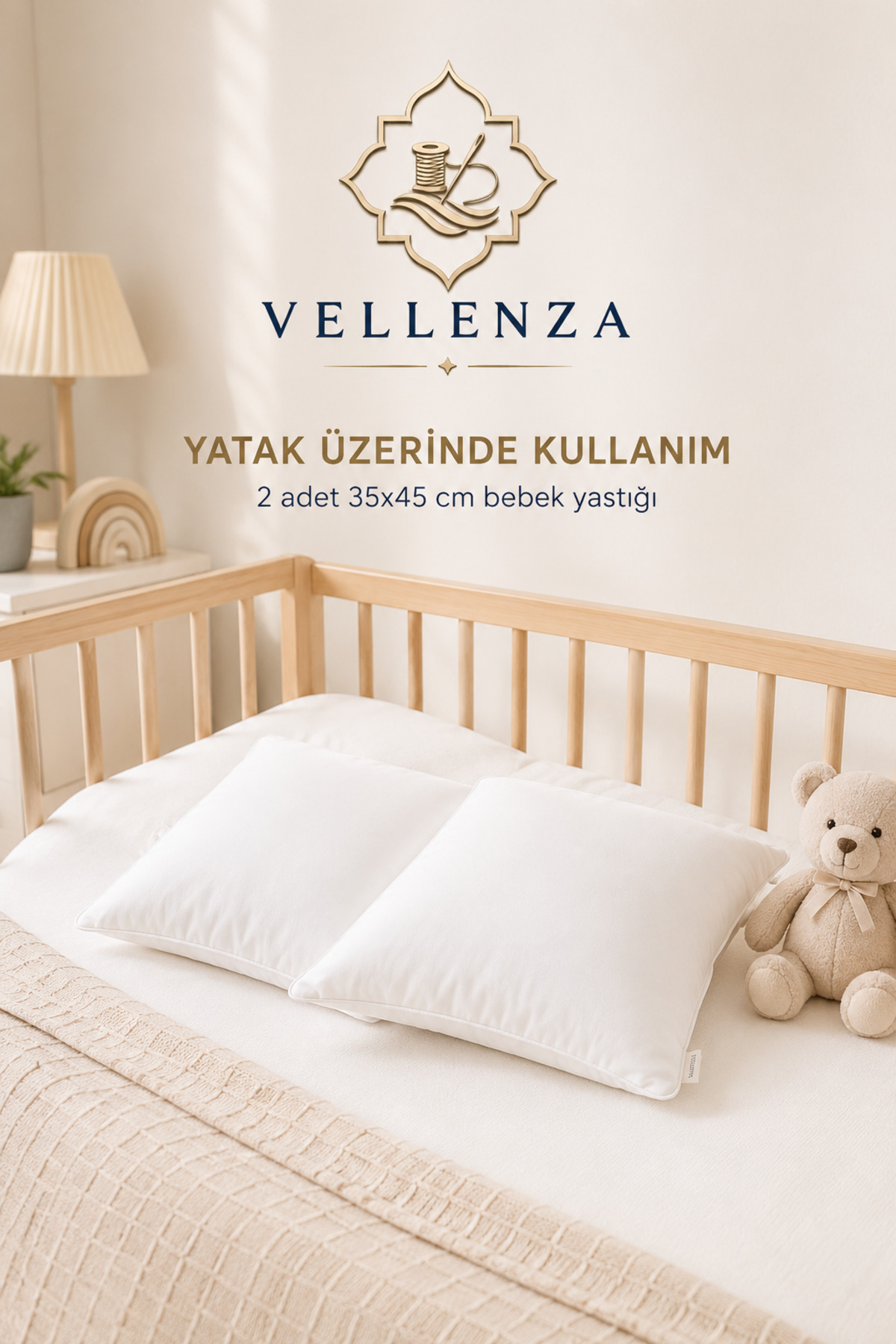 Bebek Yastığı 35x45 cm — Mikro Kumaş, 200 gr - Görsel 5