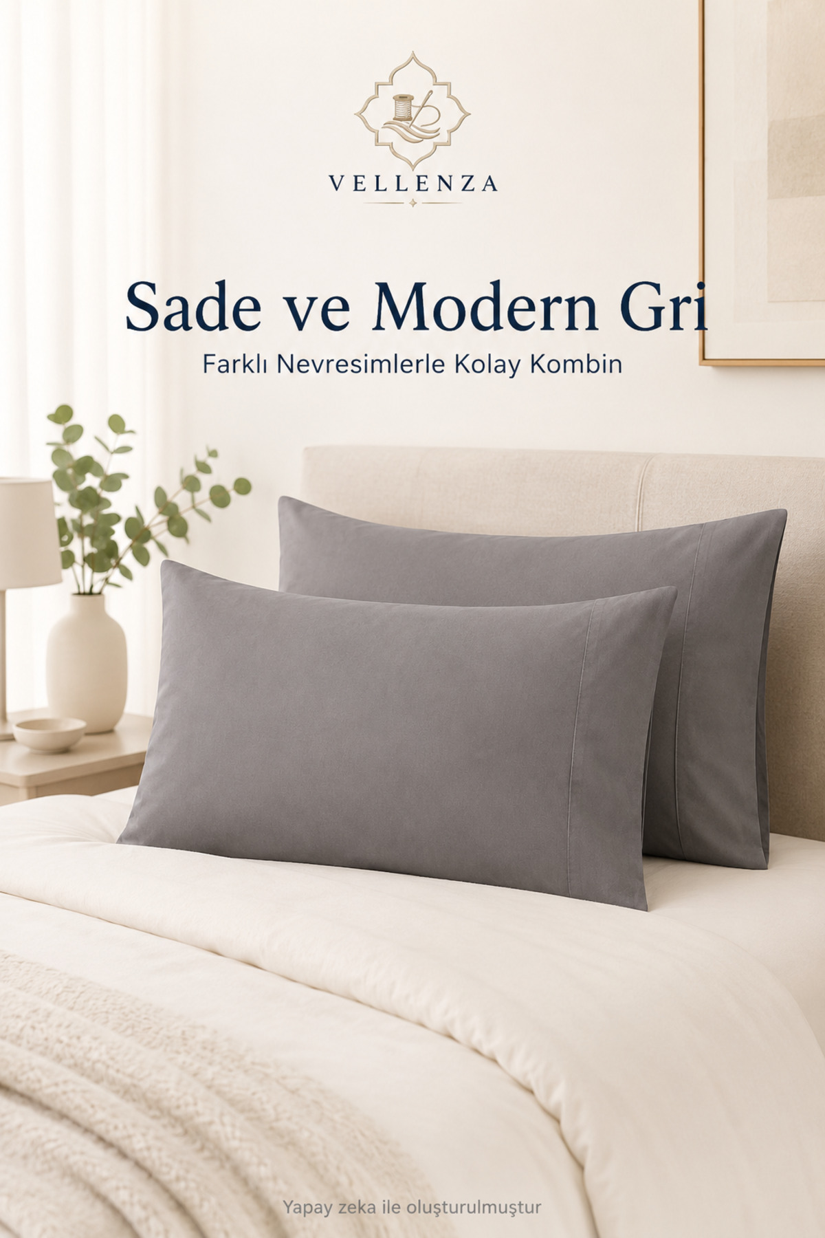 2'li Yastık Kılıfı 50x70 cm — Pamuk Polyester - Görsel 3