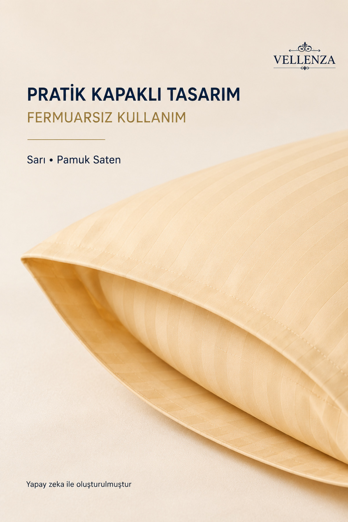 2'li Pamuk Saten Yastık Kılıfı 50x70 cm - Görsel 2
