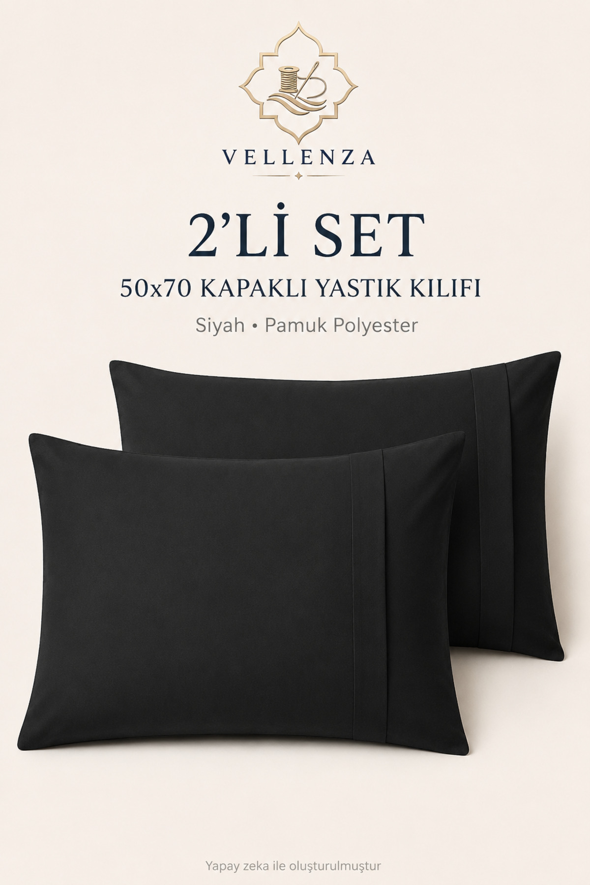 2'li Yastık Kılıfı 50x70 cm — Pamuk Polyester - Görsel 6