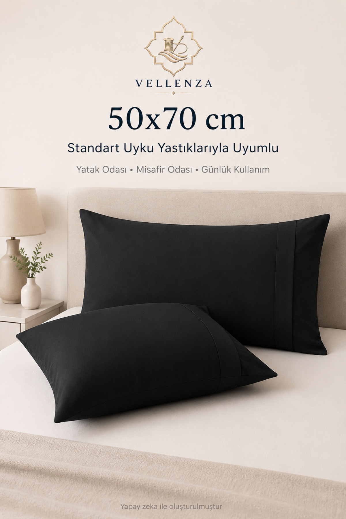 2'li Yastık Kılıfı 50x70 cm — Pamuk Polyester - Görsel 7