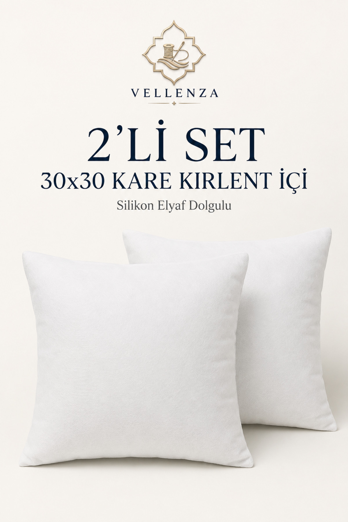 Kare Kırlent İçi Dolgu Yastık — Silikon Elyaf - Görsel 10
