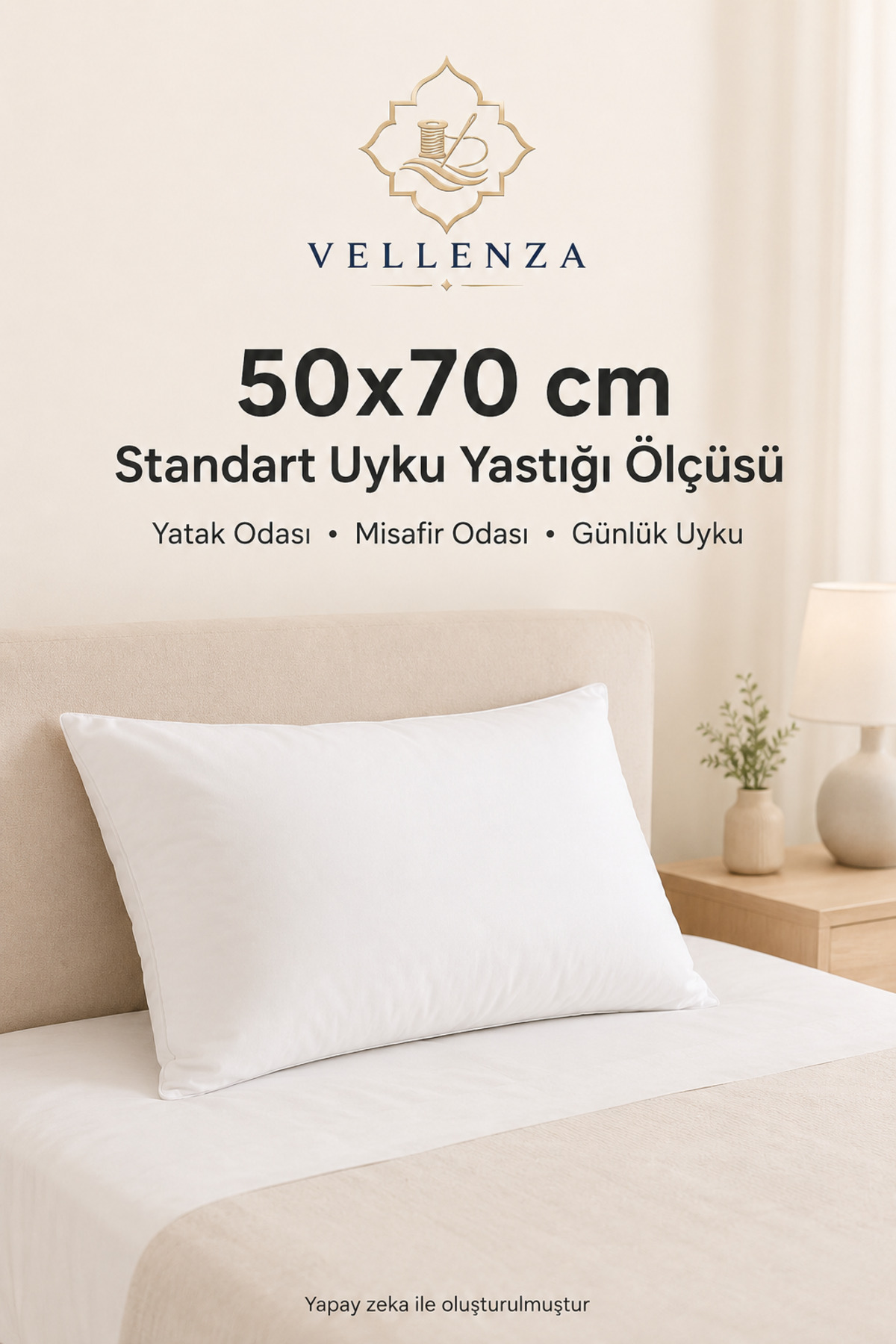 Silikon Elyaf Dolgulu Yastık 50x70 cm — Mikro Kumaş - Görsel 7