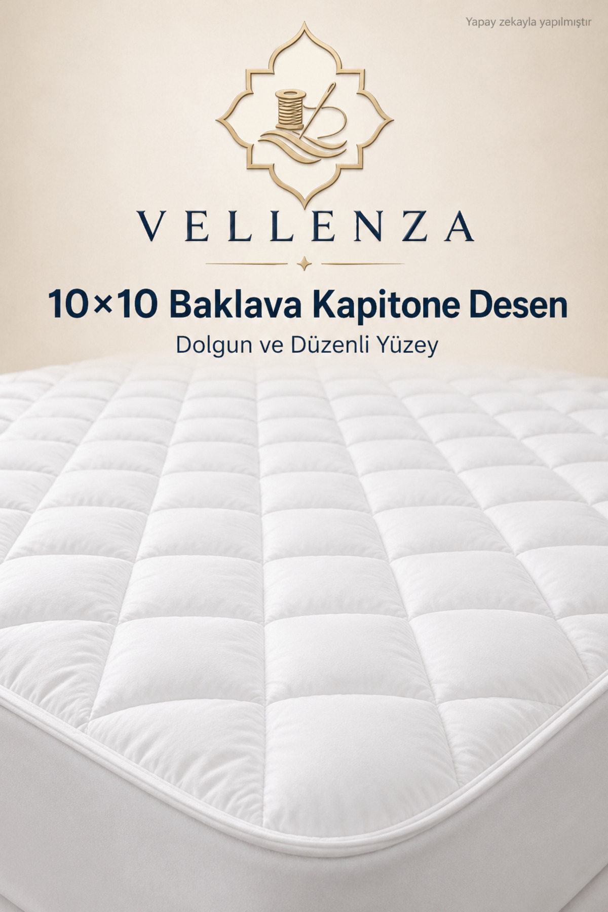 Sıvı Geçirmez Yatak Alezi — Kapitoneli, Tam Lastikli - Görsel 4